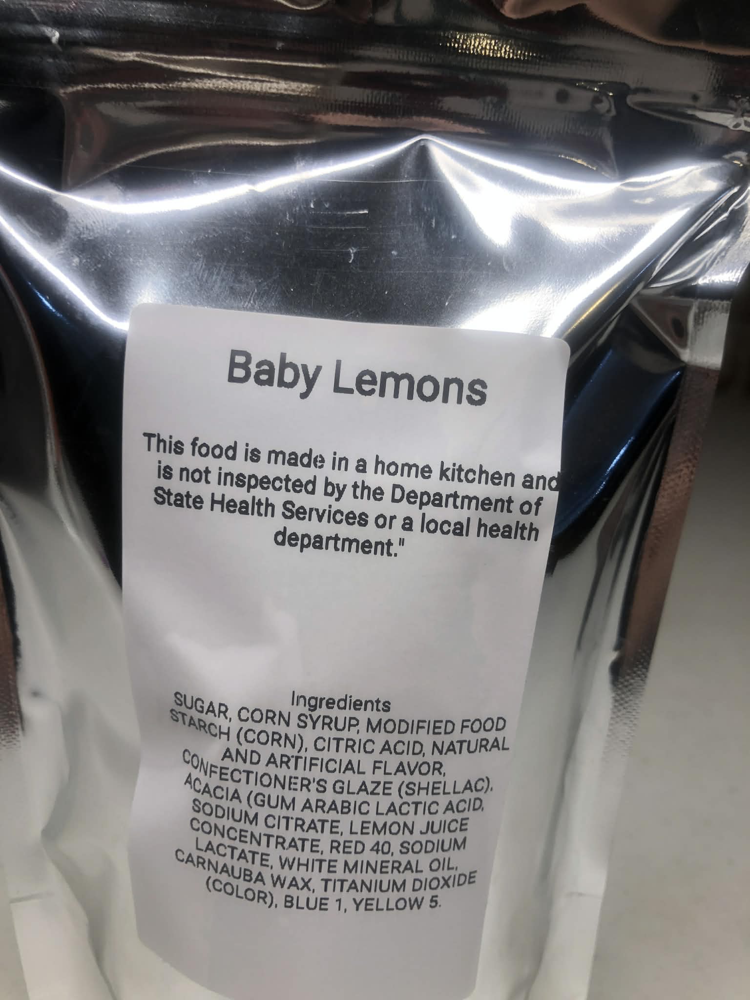 Freeze dried baby lemons