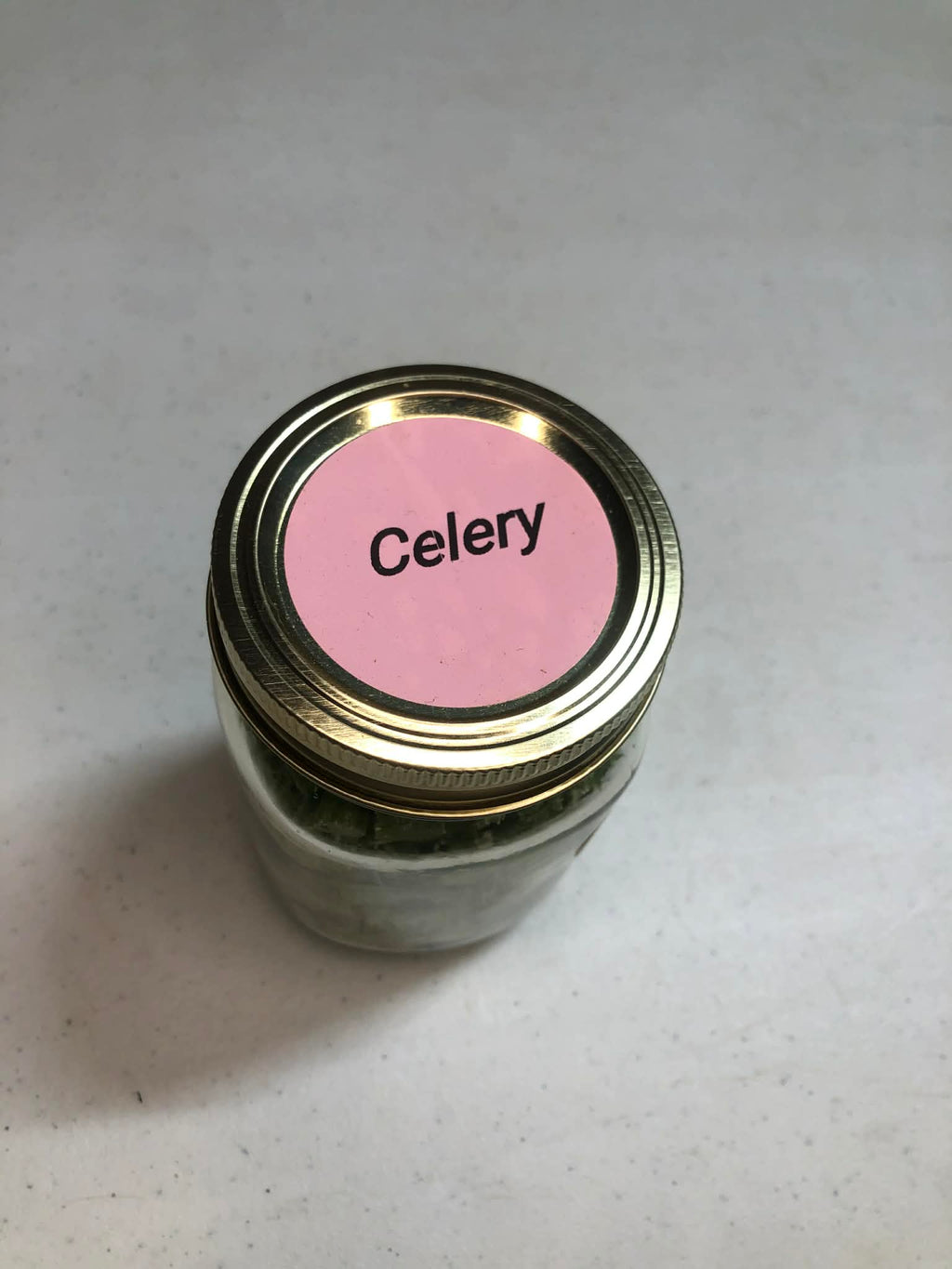 Freeze dried celery
