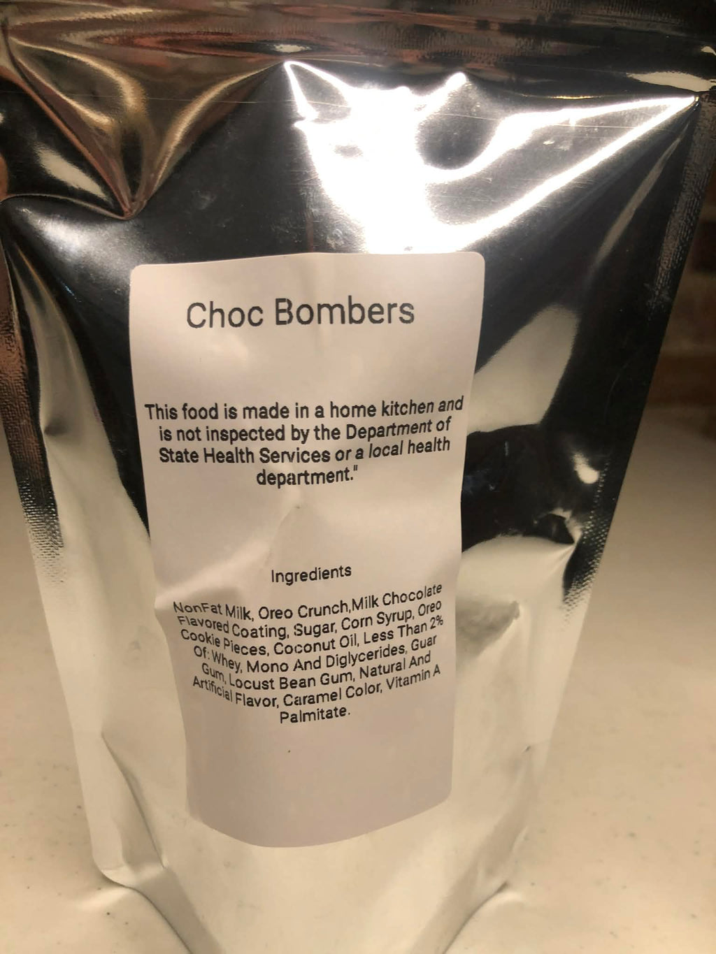 Freeze dried choc bombers