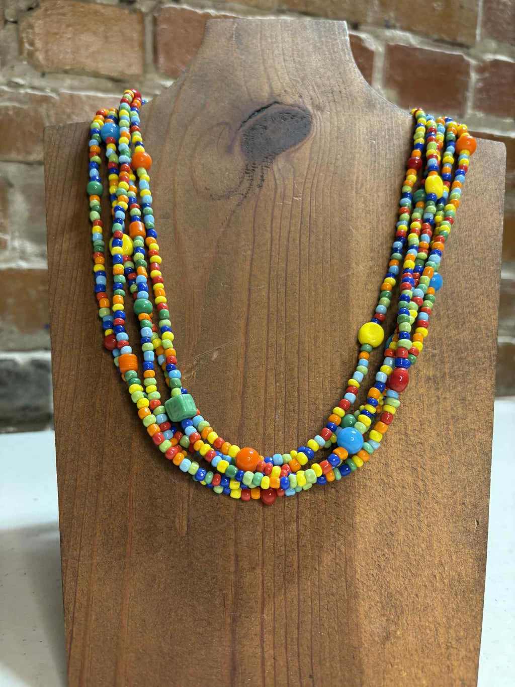 Rainbow bead layered