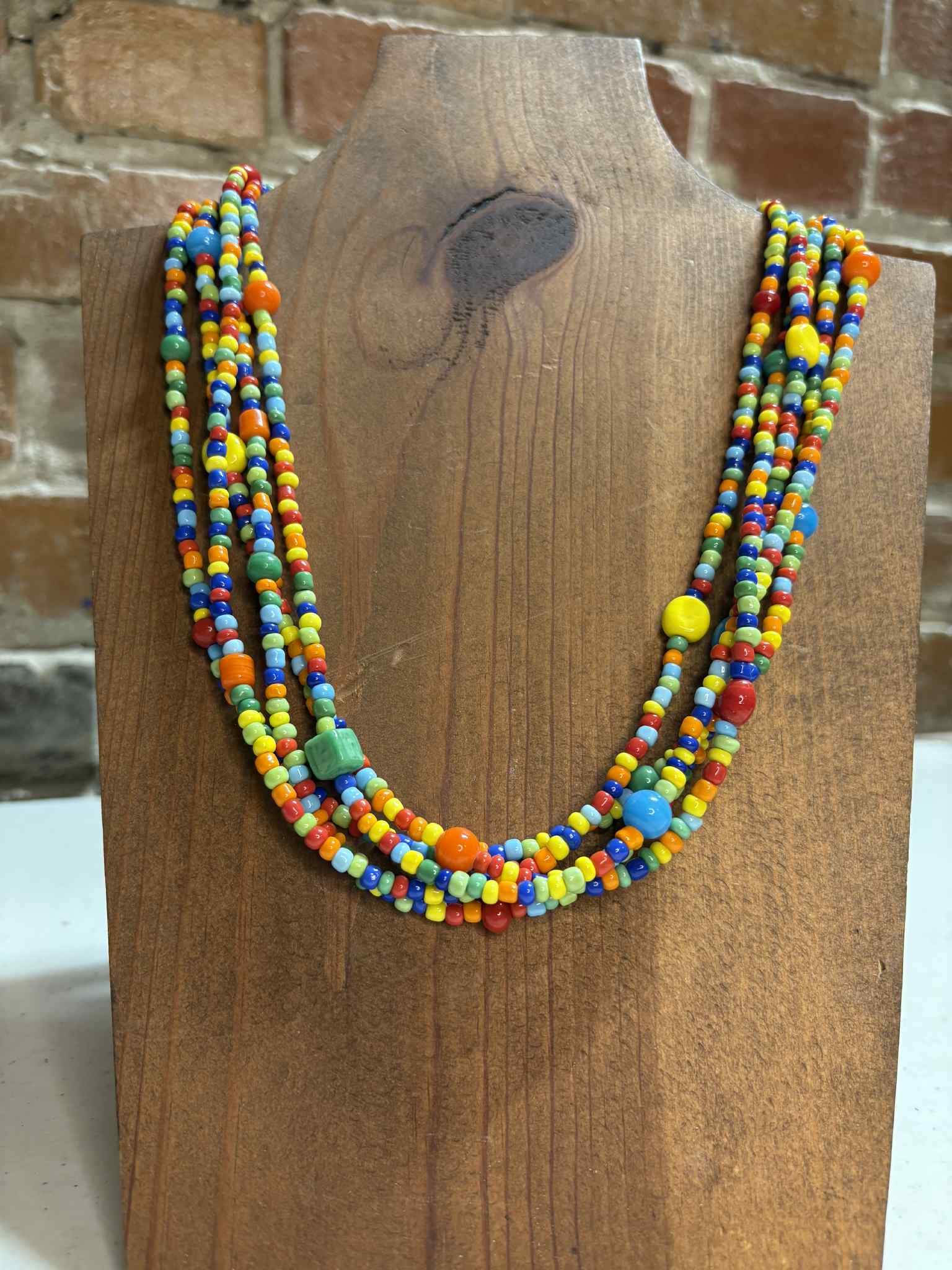 Rainbow bead layered