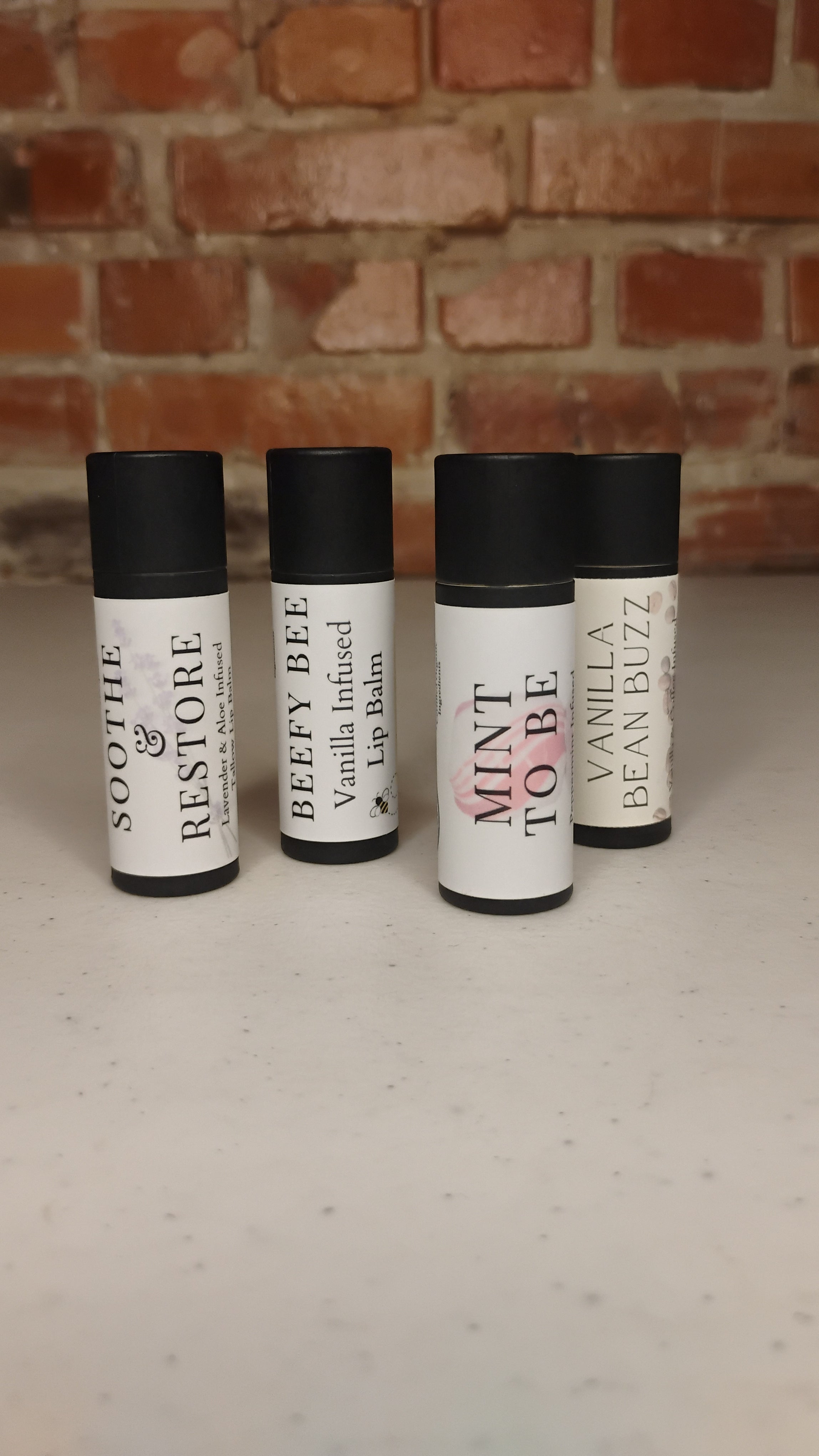 Tallow lip balms