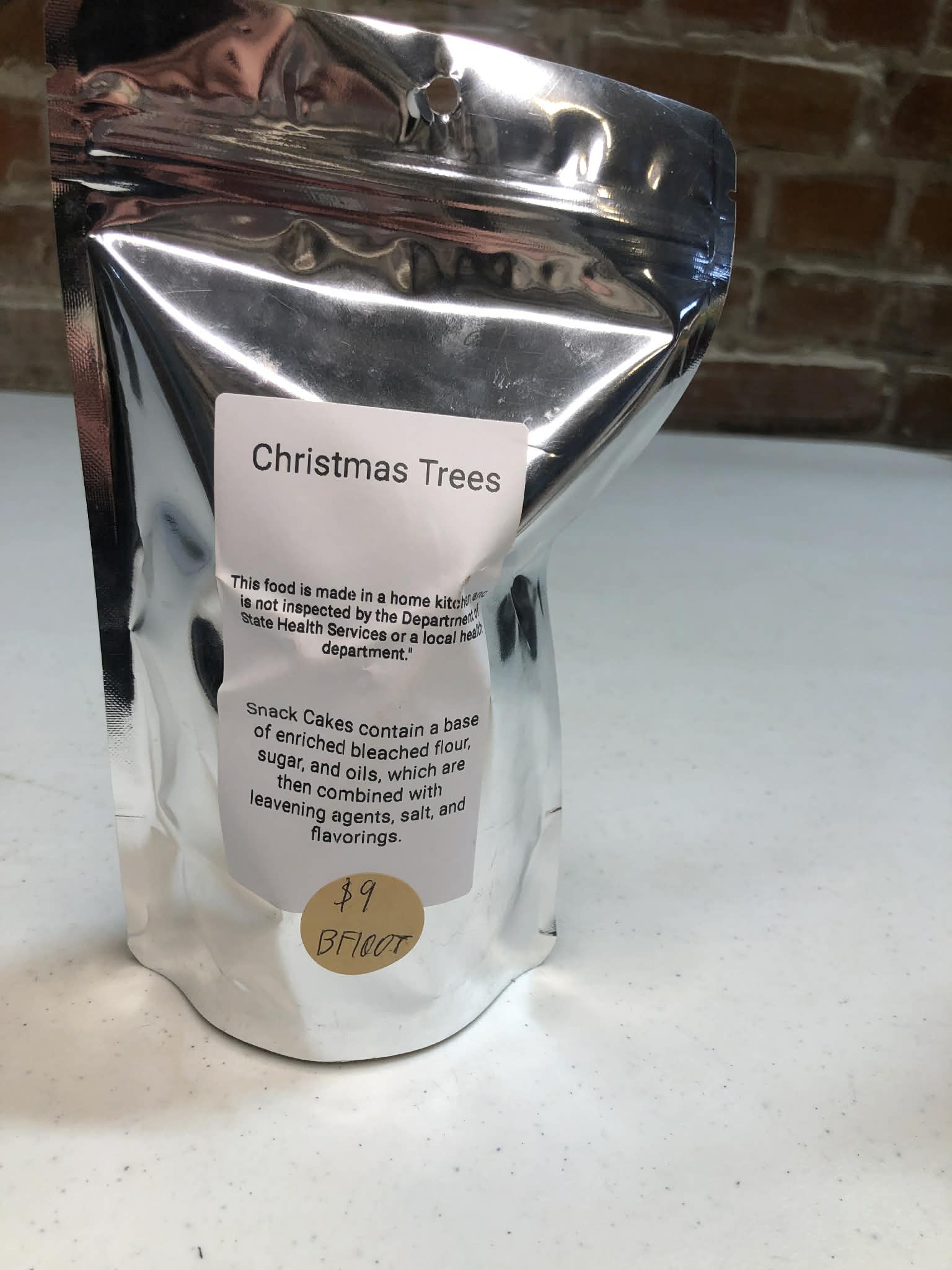 Freeze dried Christmas trees