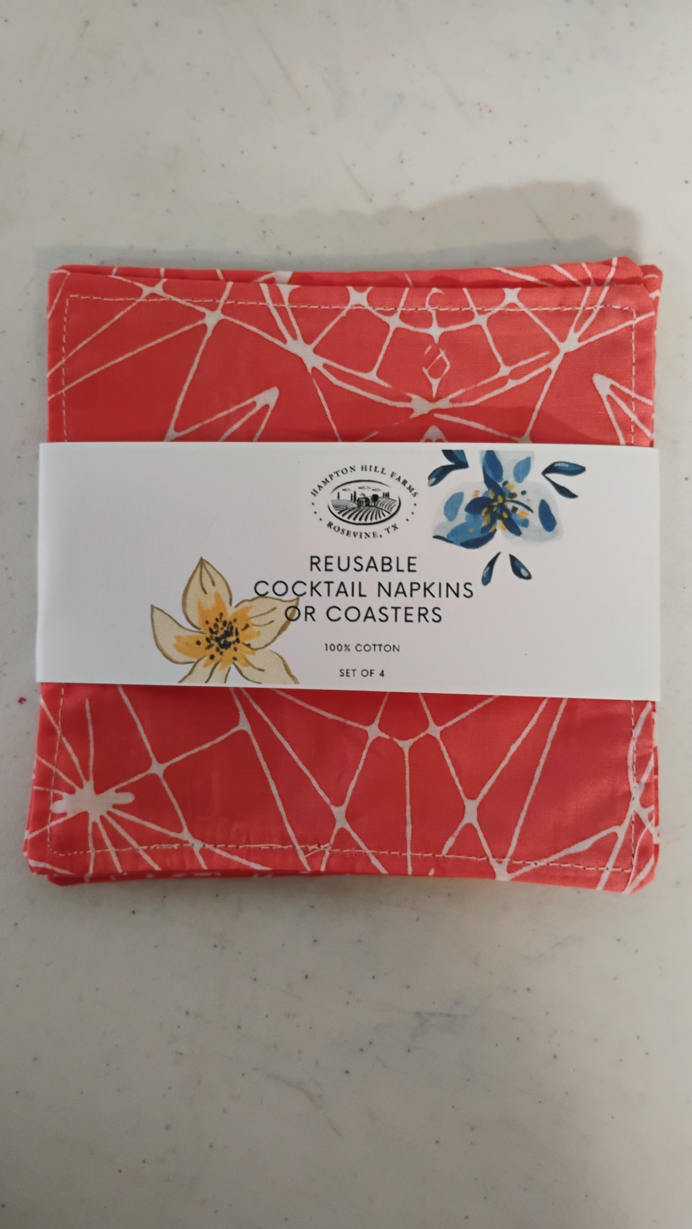 Reusable cocktail napkins