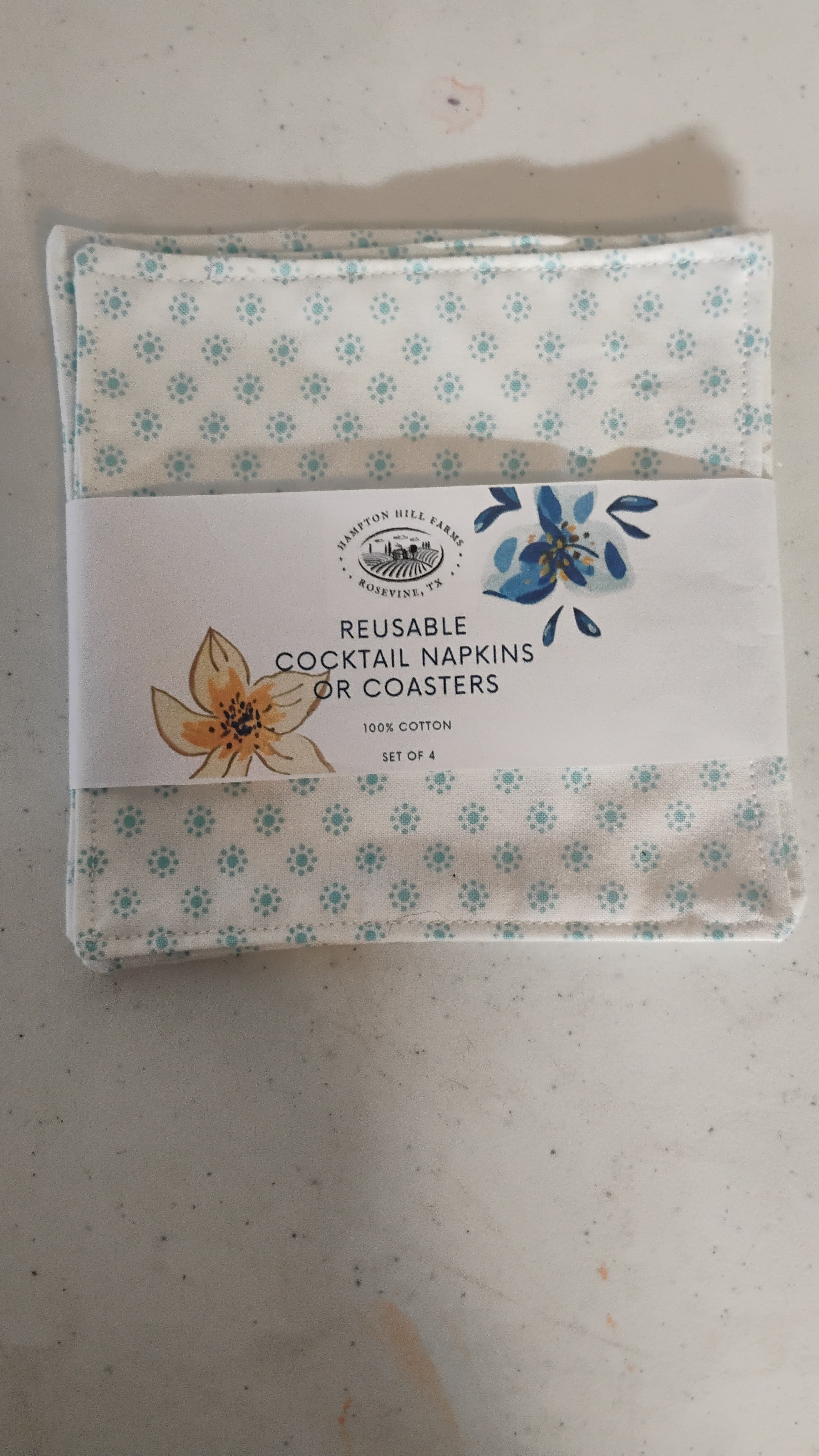 Reusable cocktail napkins