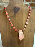Imperial Jasper quartzite & copper