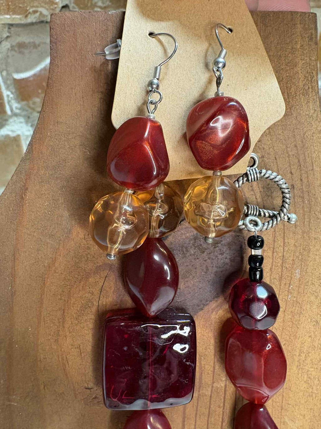 Red beaded cross