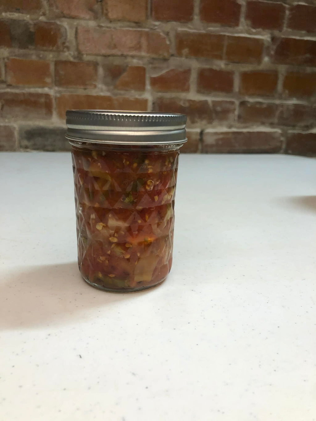 Canned hot salsa