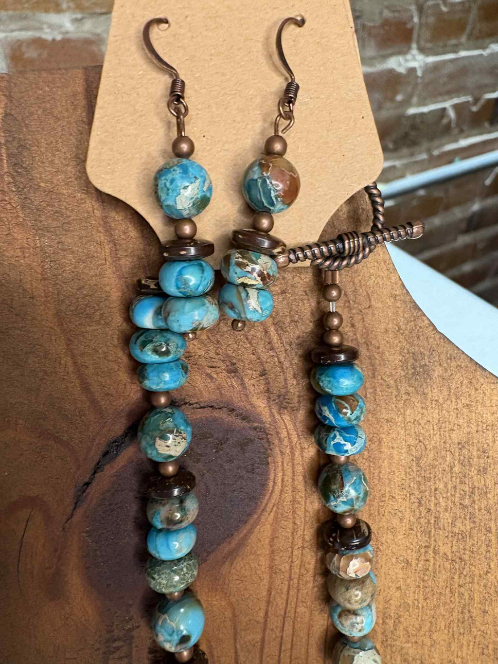 Imperial Jasper coconut & shell copper