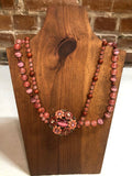 Pink shades w/flower pendant
