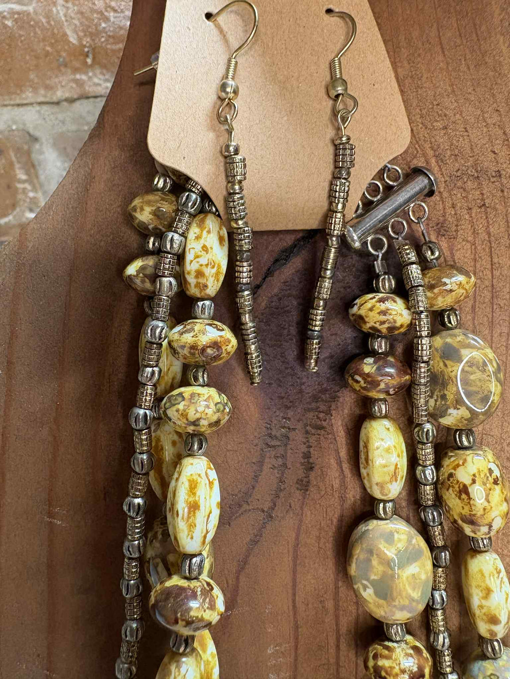 Yellow & brown potter