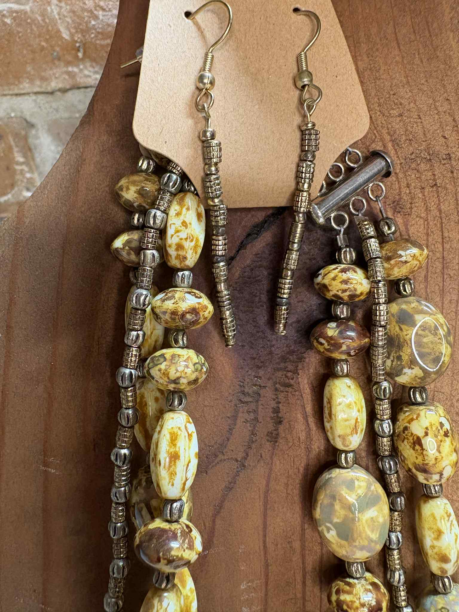 Yellow & brown potter