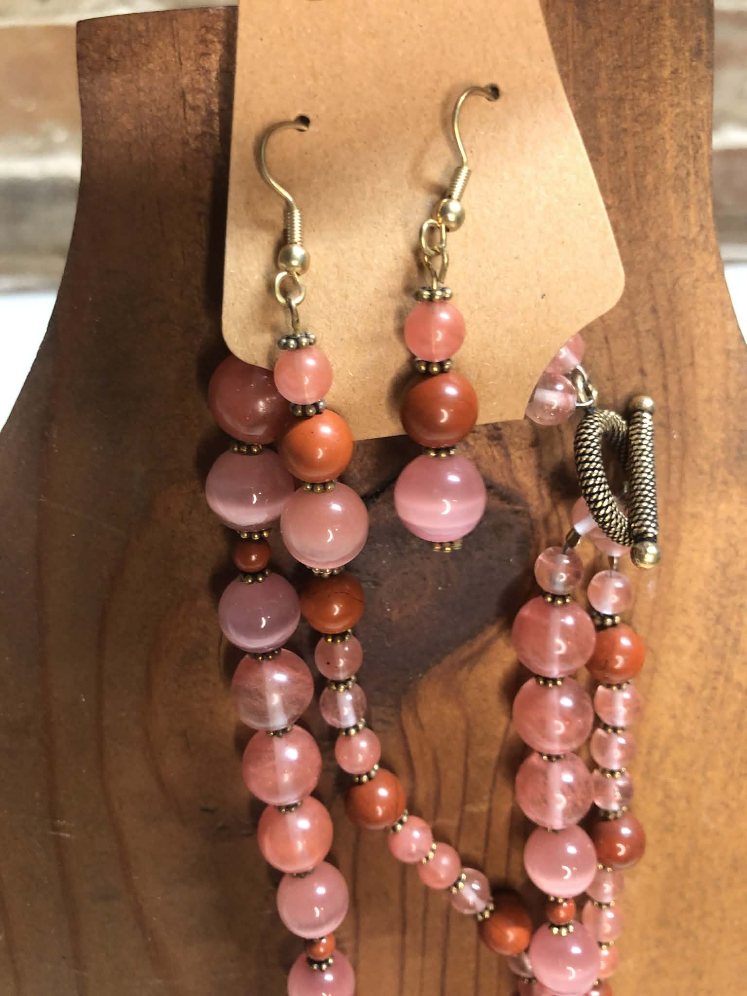 Pink shades w/flower pendant