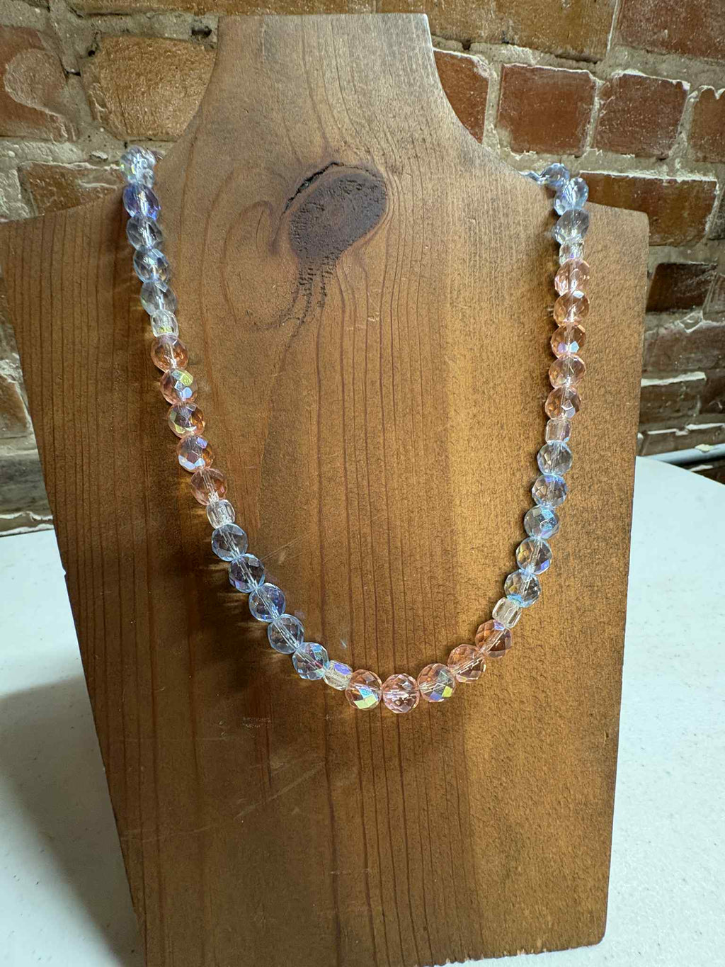 Baby pink/ blue beads