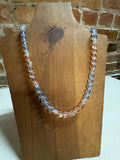 Baby pink/ blue beads