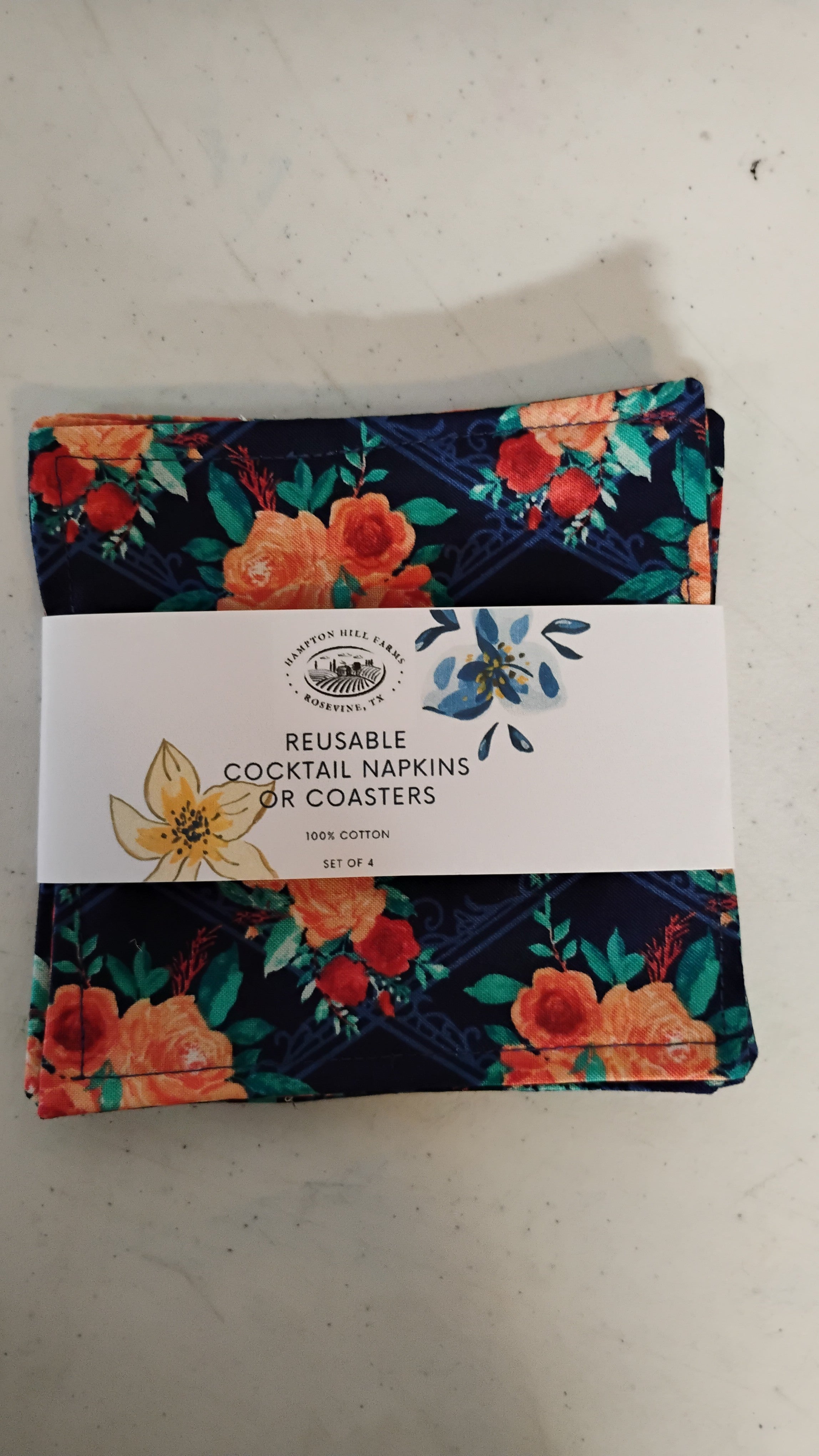 Reusable cocktail napkins