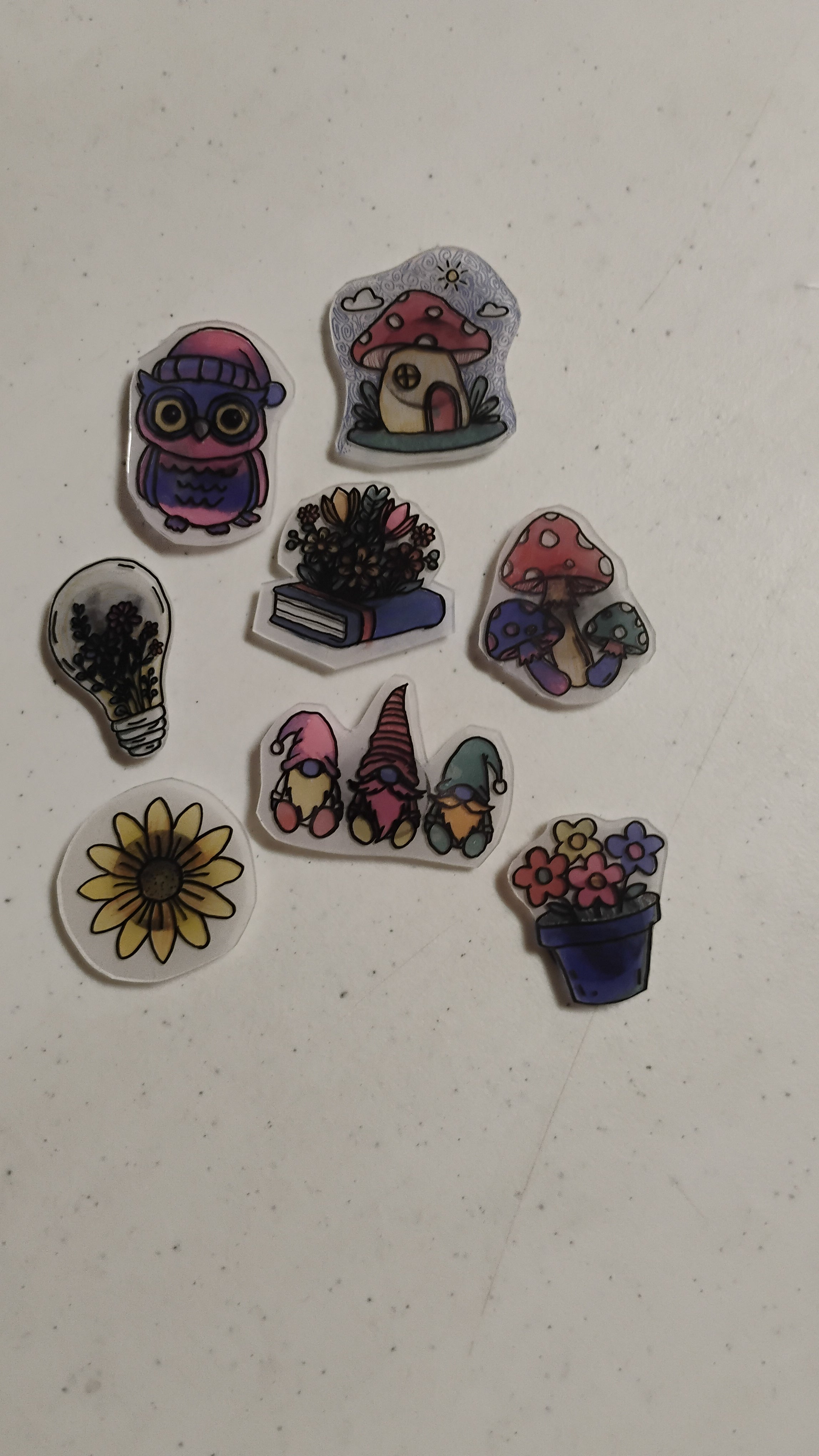 Shrinky dink magnet kits