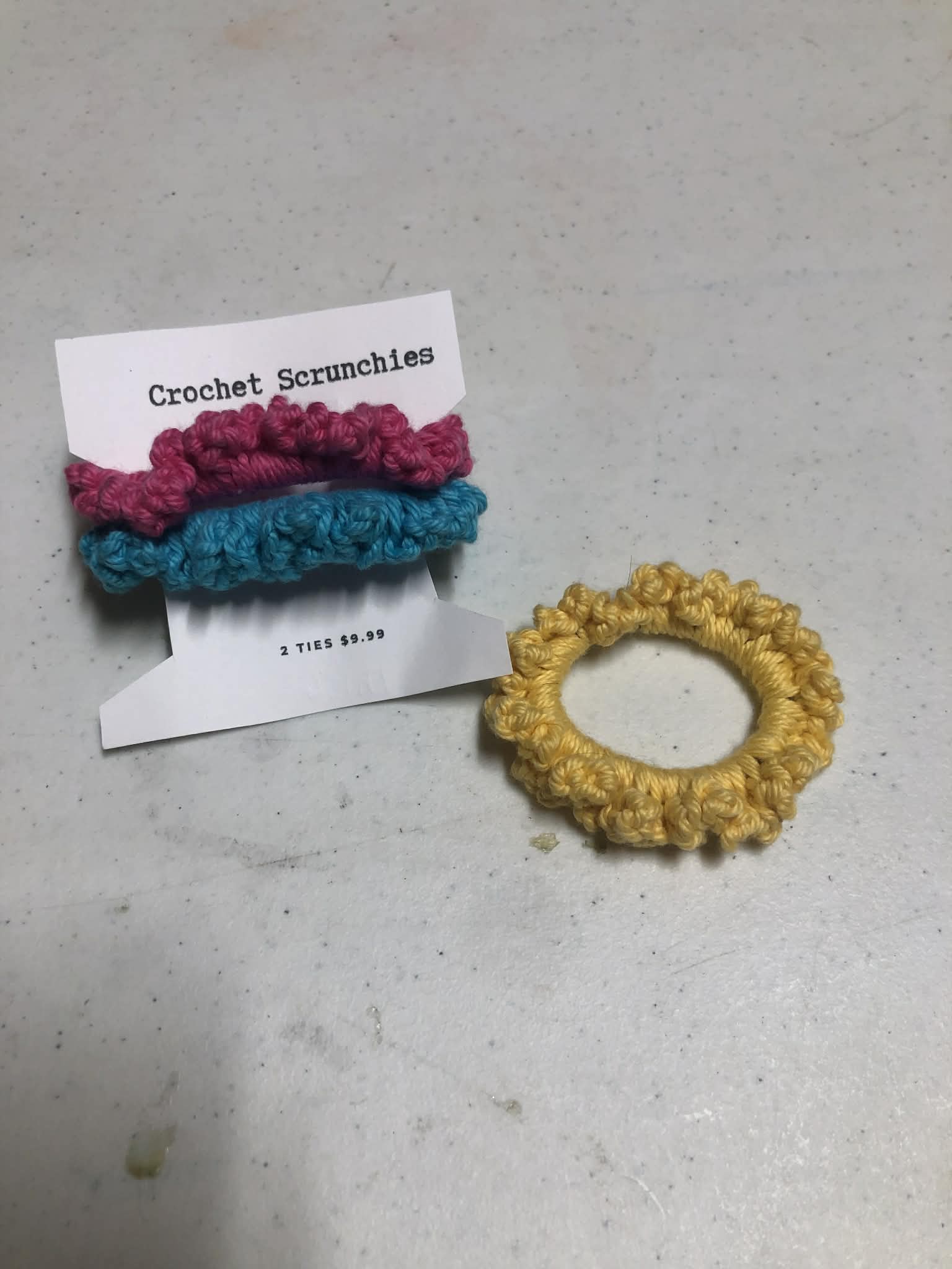 Picot hair ties