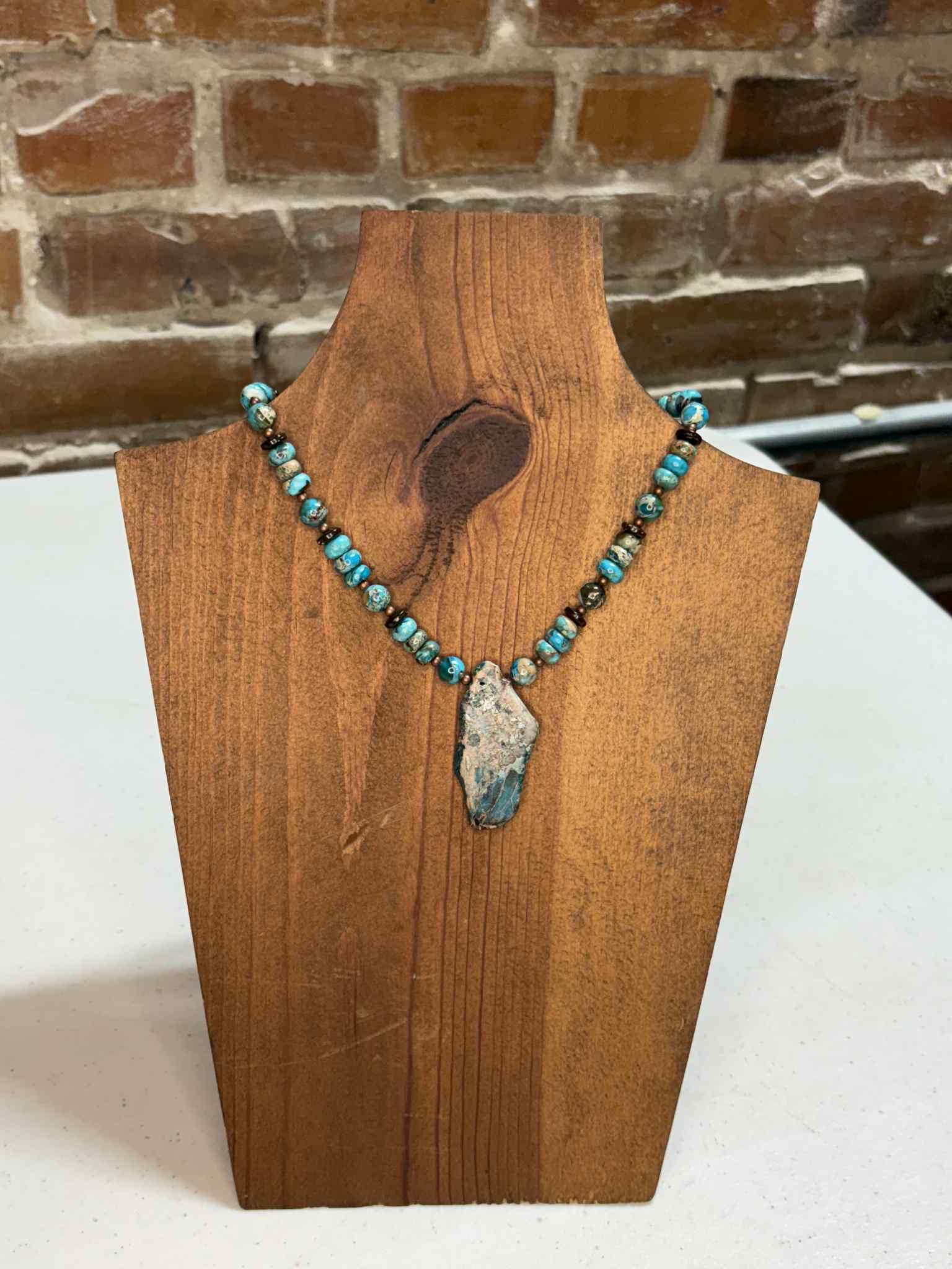 Imperial Jasper coconut & shell copper