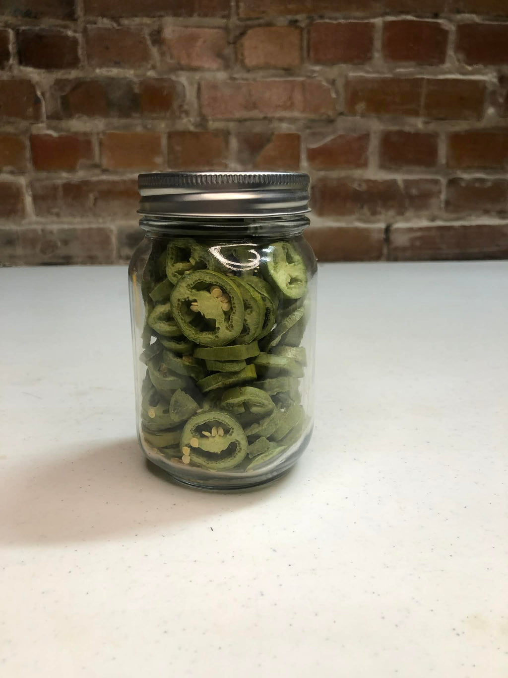 Freeze dried mild jalapeños