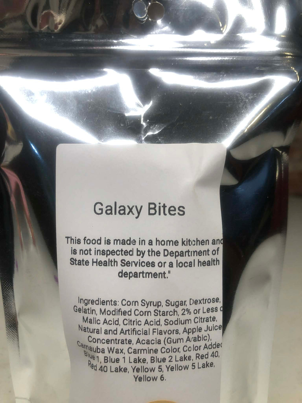 Freeze dried galaxy bites