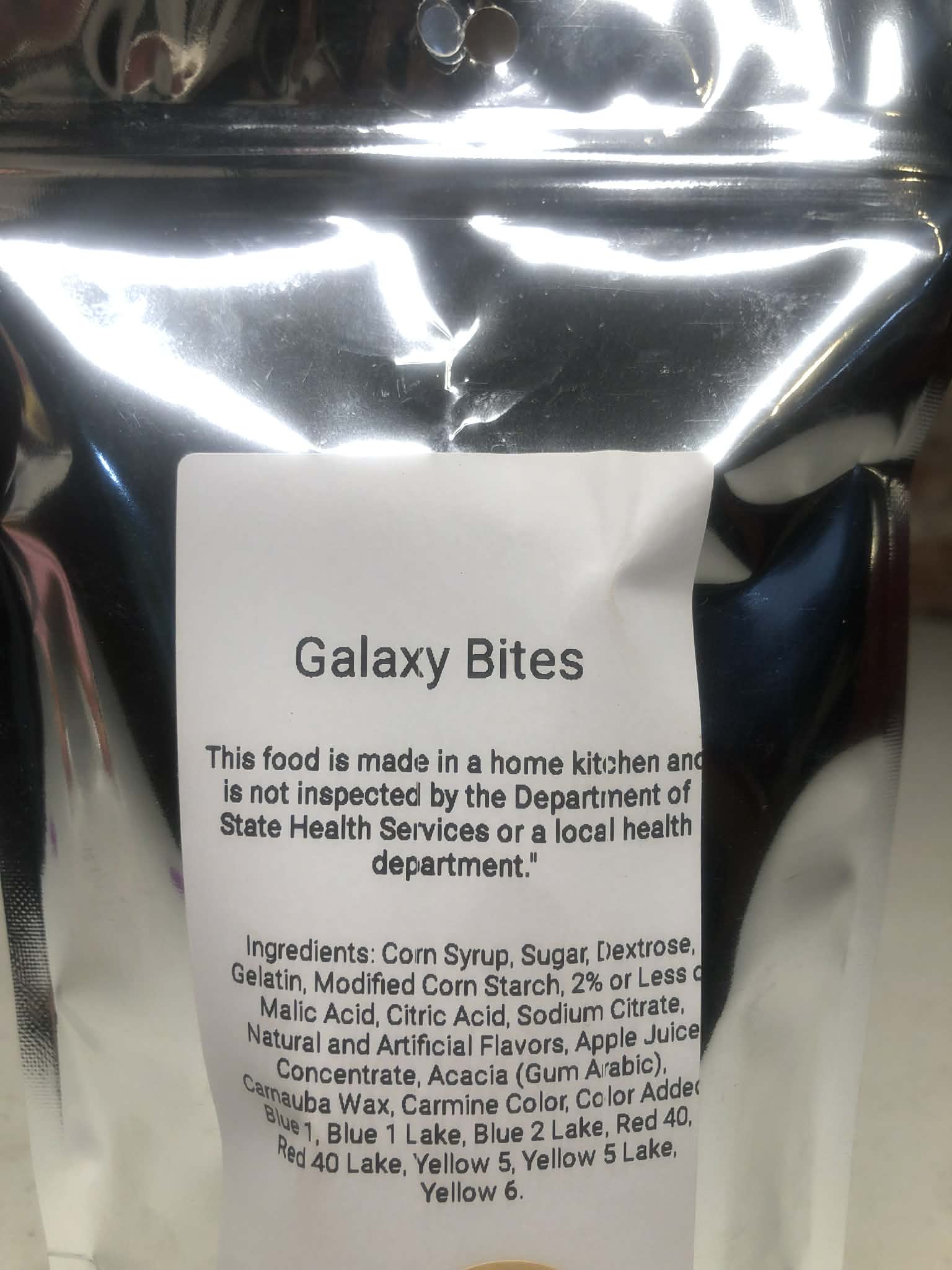 Freeze dried galaxy bites
