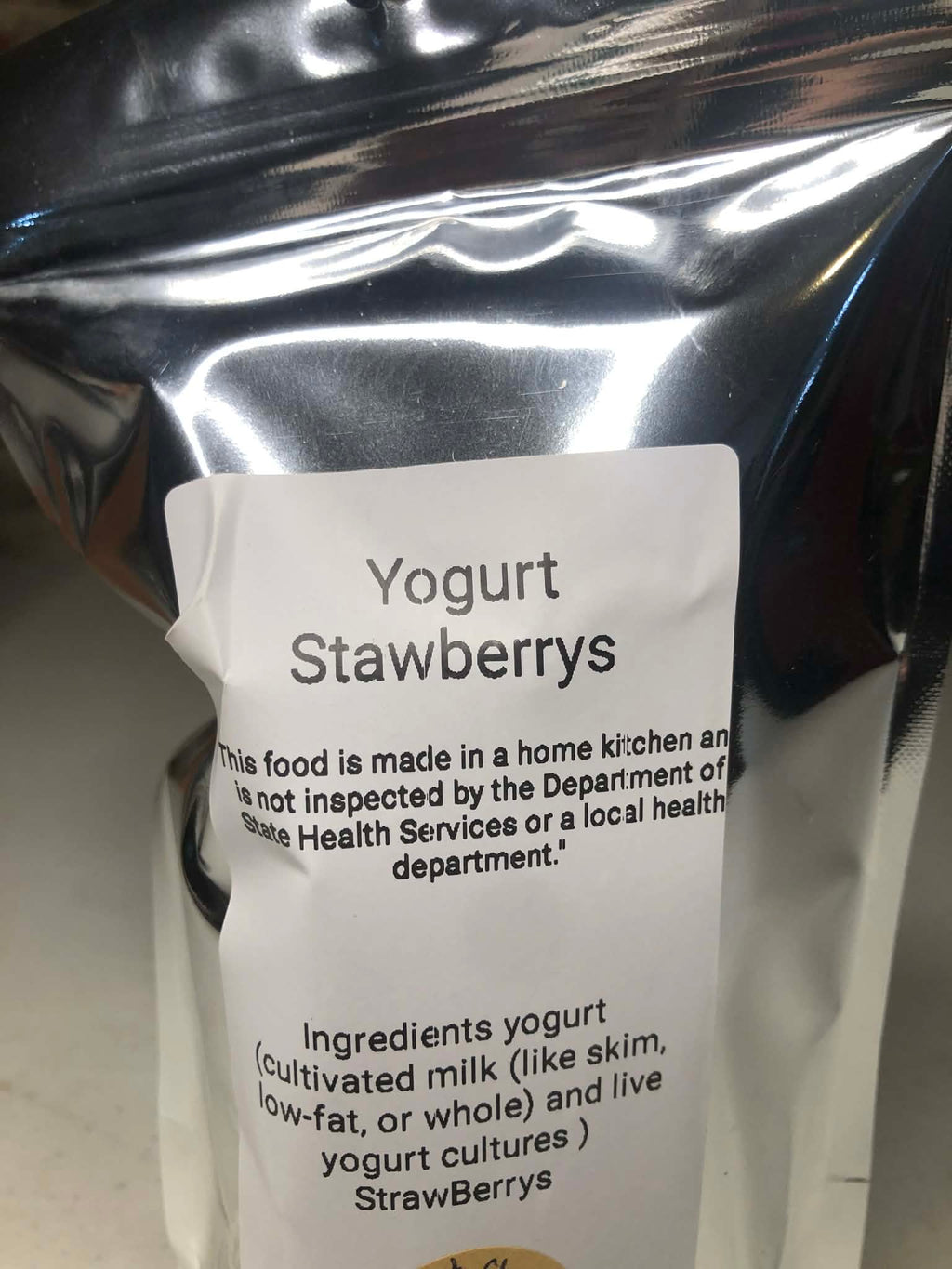 Freeze dried yogurt strawberrys